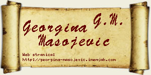 Georgina Mašojević vizit kartica